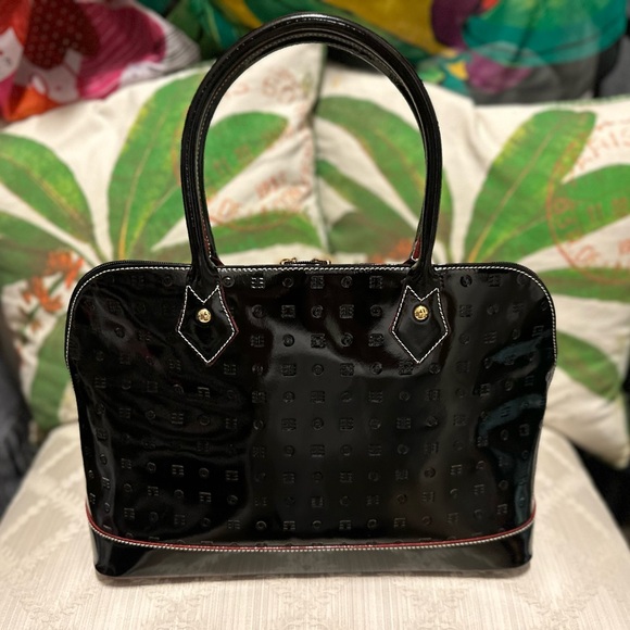 Arcadia Black Patent Leather Handbag - Picture 8 of 8